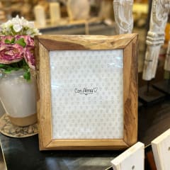 Porta retrato Madera vetada 27x31 2