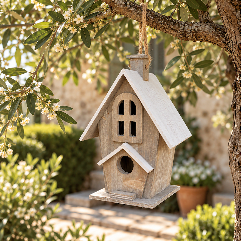 Casa pajaro techo blanco1