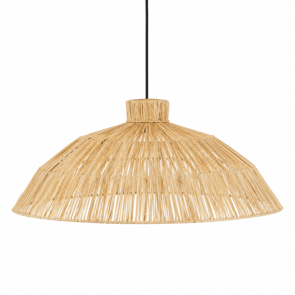 Lámpara Colgante de Rafia Natural3