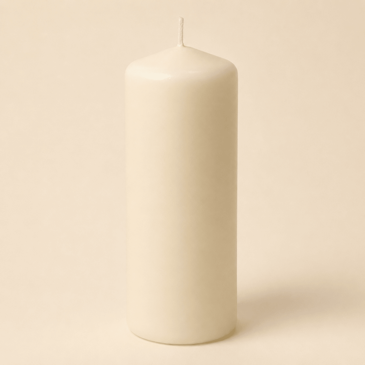 Vela Cilíndrica Blanca 7 x 191