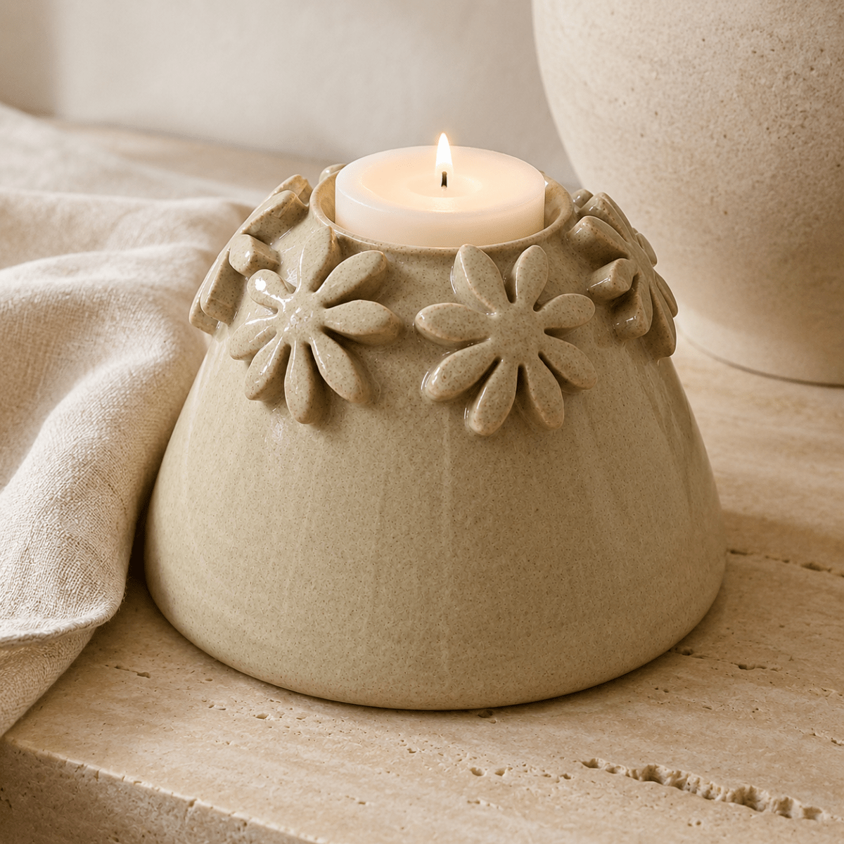 Portavela Floral Marie Le-Blanc3