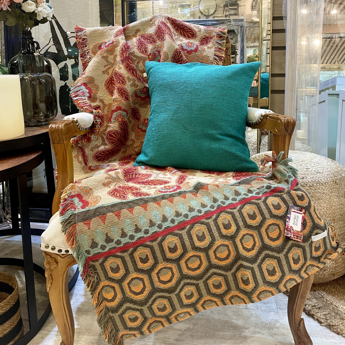 Cojín Tilcara Turquesa1