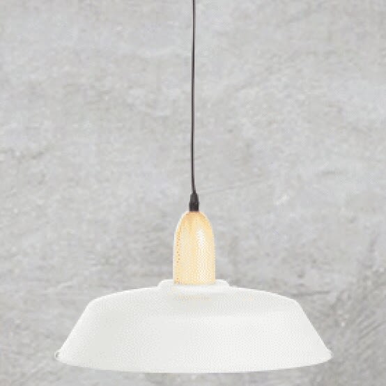 Lámpara metal blanca2