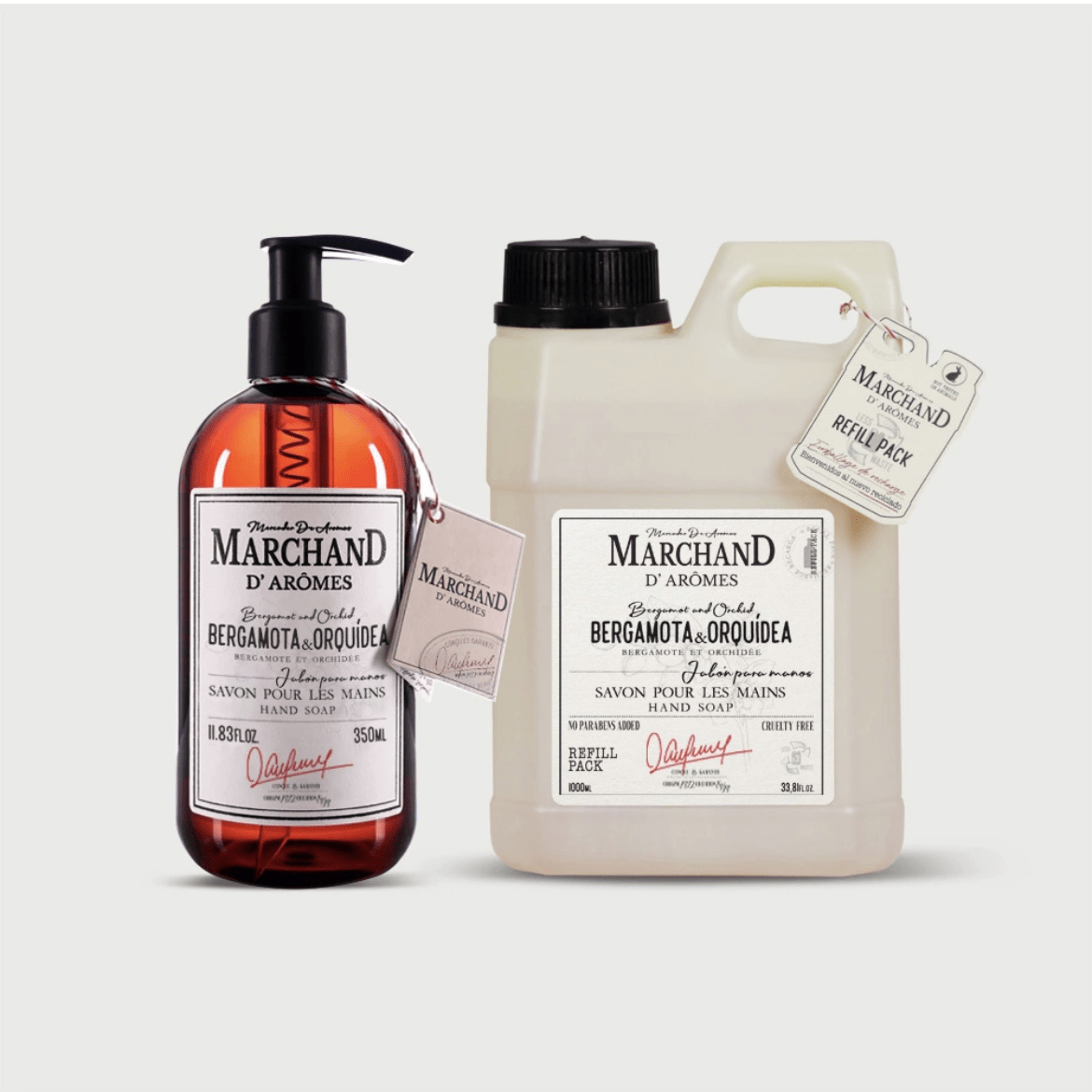 Refill Jabón liquido Bergamota & Orquídea 1L2
