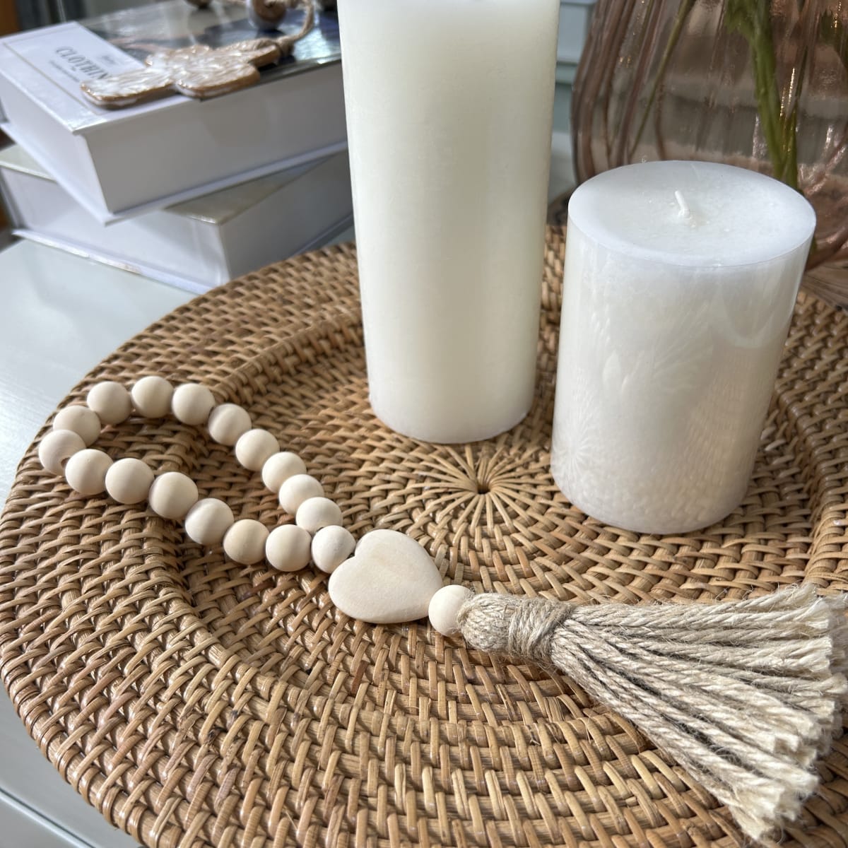 Borla madera corazón1