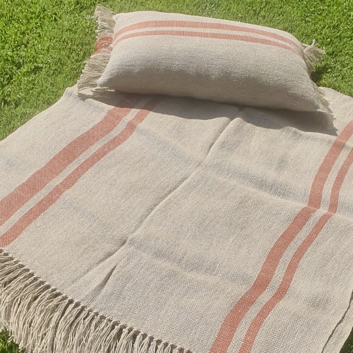 Cojin Lino Franjas 40x603