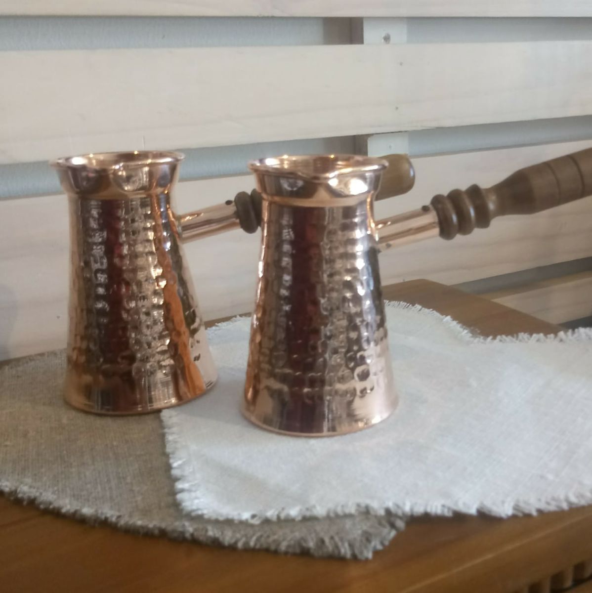 Jarro cobre para cafe turco Con Alma Deco y Emporio