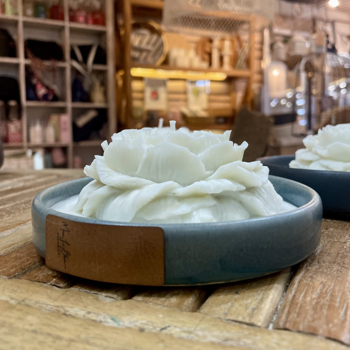 Vela Soya en Plato bajo 13cm2