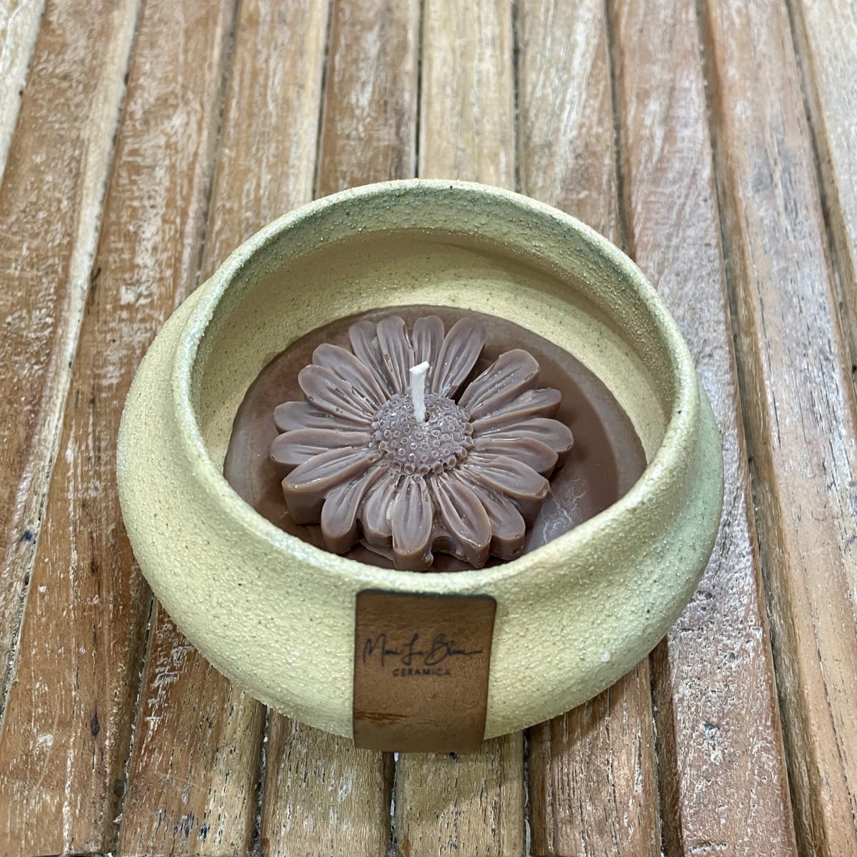 Vela Soya Grés Margarita 10cm2