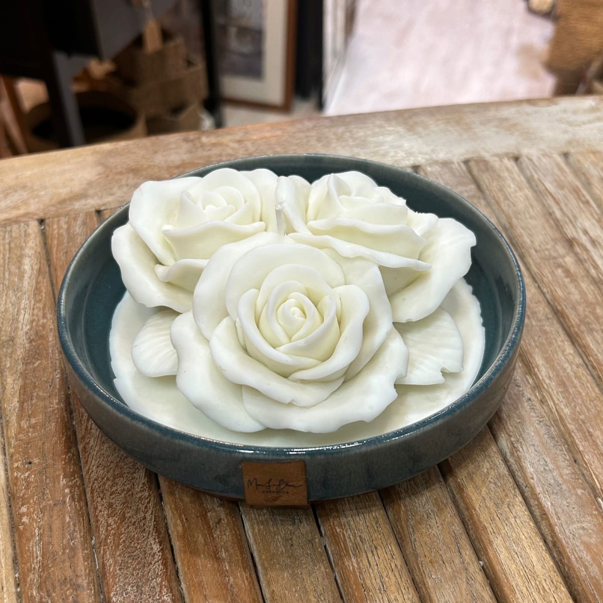 Vela Soya triple rosa 18cm1