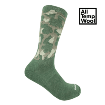 Calcetin HANDUP Olive Camo Wool S/M