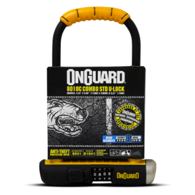Candado OnGuard U-lock c/clave STD 115mx230m