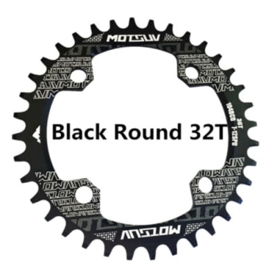 Corona 32T 104 BCD Negro MOTGUV