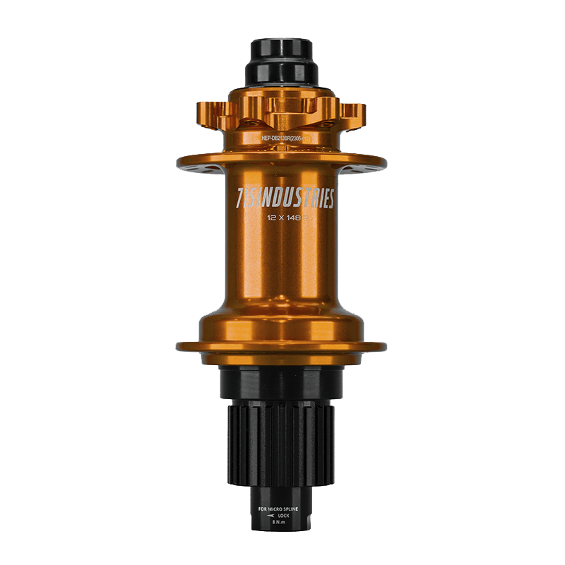 Maza Trasera 715IND 12x148mm 32H Naranjo1