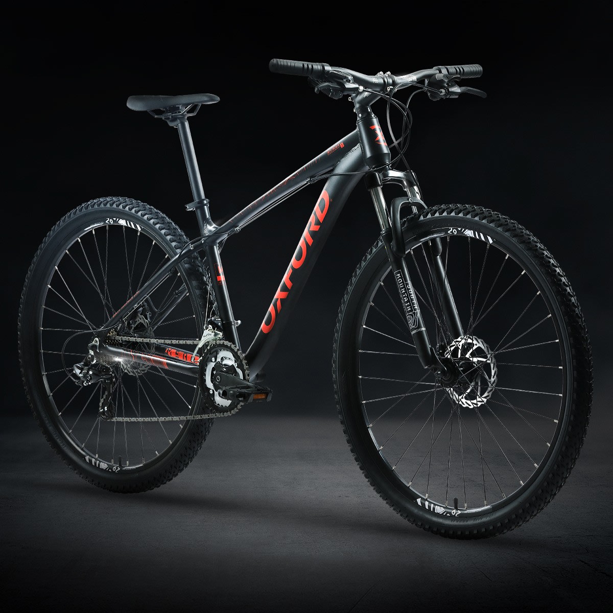 Bicicleta Oxford Merak 1 21v Negro/Rojo Talla L2