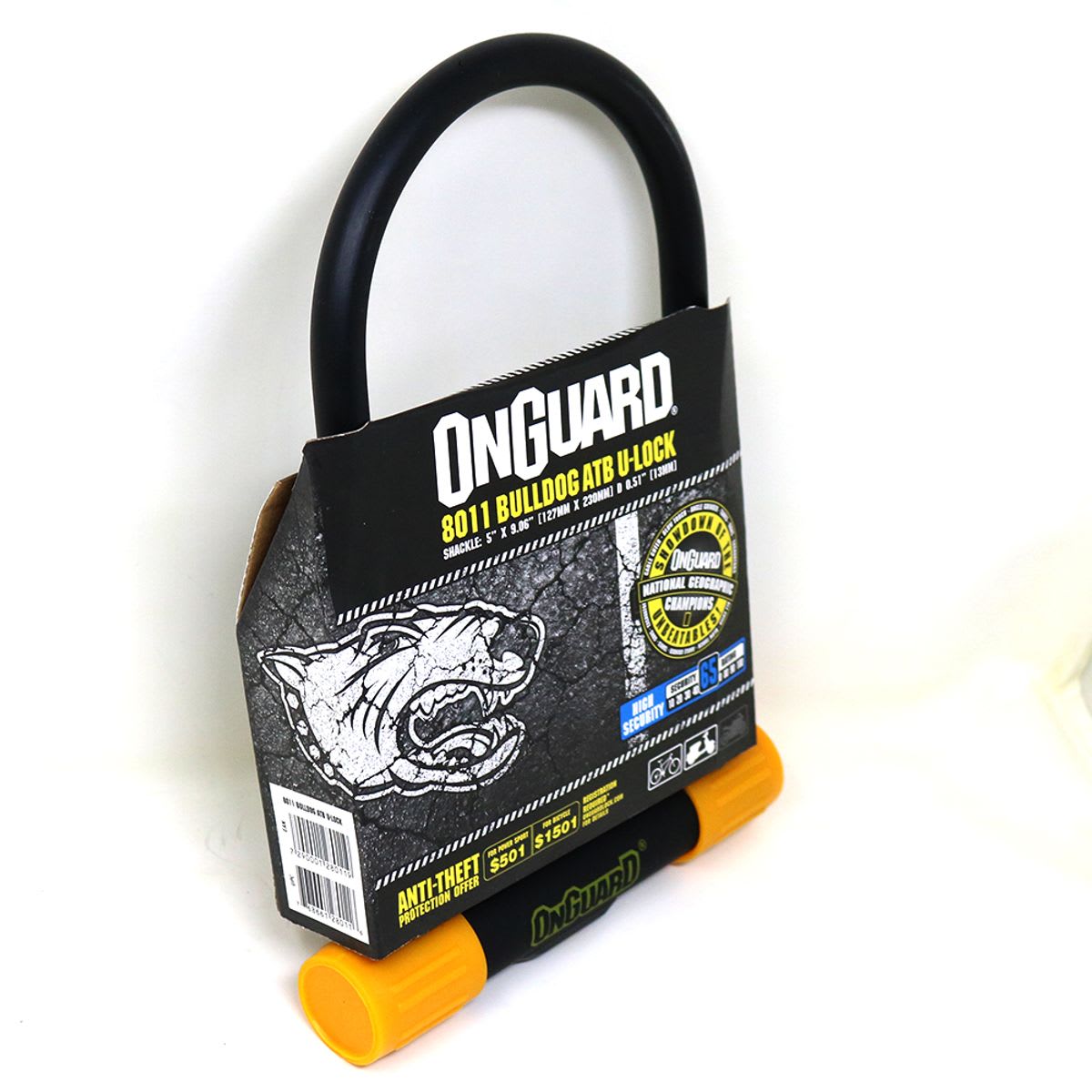 CANDADO ON-GUARD BULLDOG ATB 127MM X 230MM2