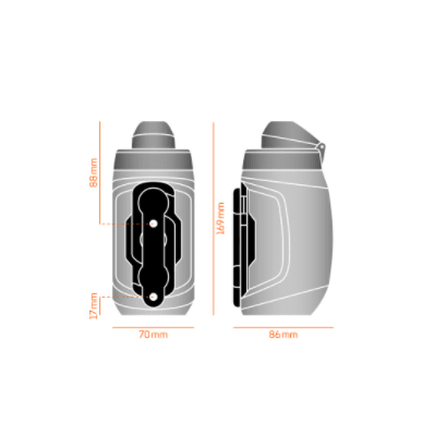 Botella Fidlock Twist Set 450ml Gris1