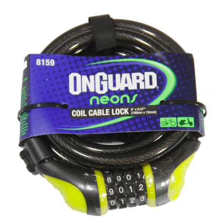 Candado OnGuard Espiral clave NS 180cmsx12cm1