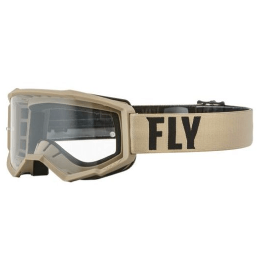 Antiparras Fly Racing Focus Khaki/Brown Clear1