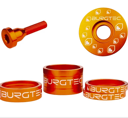 Kit Burgtec Tapa+Perno+Espaciadores Iron Bro Orange1