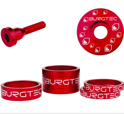 Kit Burgtec Tapa+Perno+Espaciadores Red1