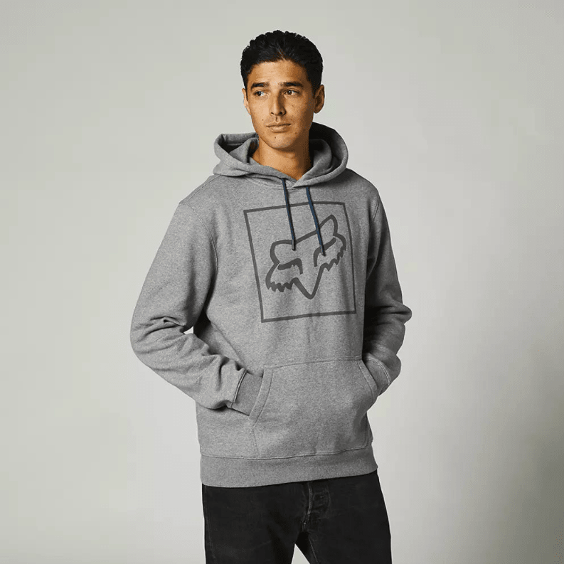 Poleron Fox Lifestyle Canguro Off Tilter Gris3