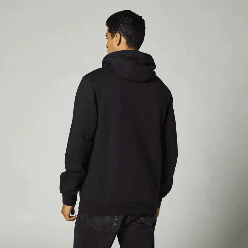 Poleron Fox Lifestyle Canguro Off Tilter Negro2