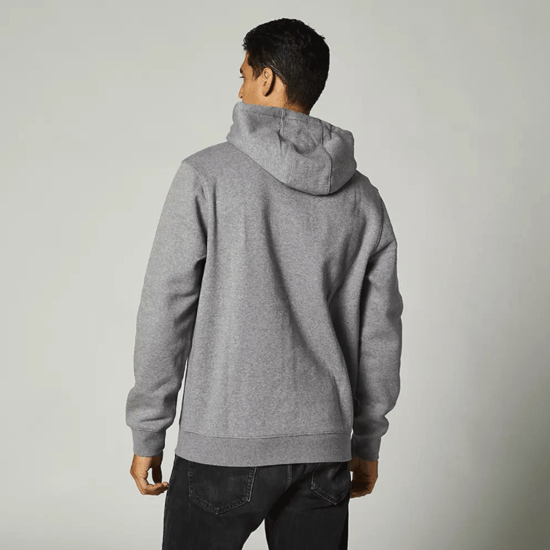 Poleron Fox Lifestyle Canguro Paralax Gris2