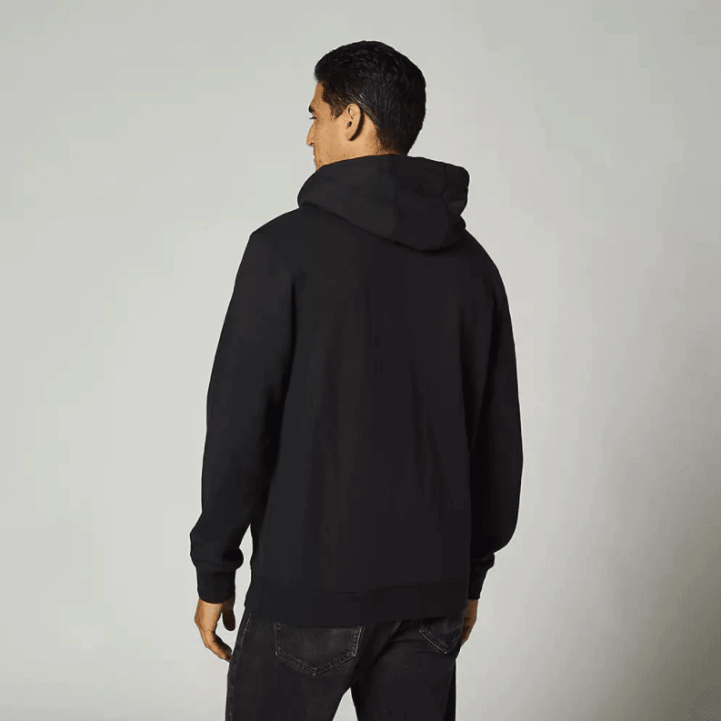 Poleron Fox Lifestyle Canguro Paralax Negro1