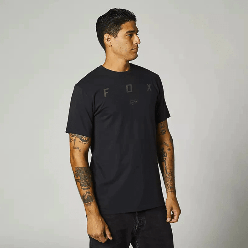 Polera Fox Lifestyle Manga Corta Parallax SS Negro Hombre3