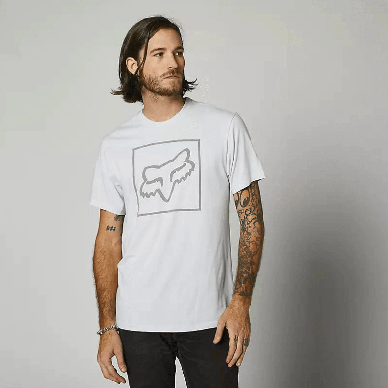 Polera Fox Lifestyle Manga Corta Off Tilter SS Gris Hombre3