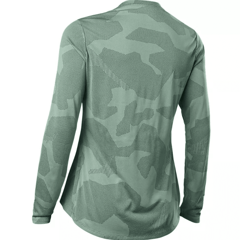 Tricota Fox Ranger Tru Dri Manga Larga Verde Mujer1