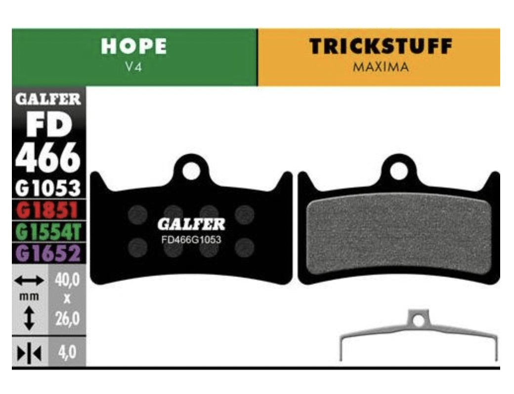 Pastilla de freno Hope V4 Galfer2
