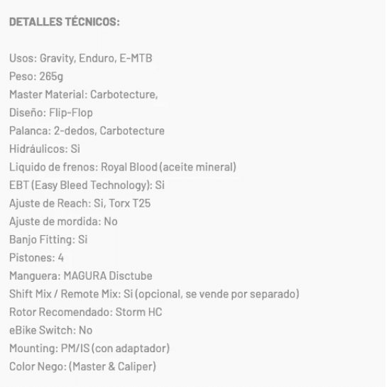 Freno Magura MT THIRTY 4 Pistones (Par)1