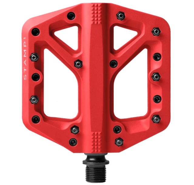 PEDALES CRANKBROTHERS STAMP 1 LARGE RED1