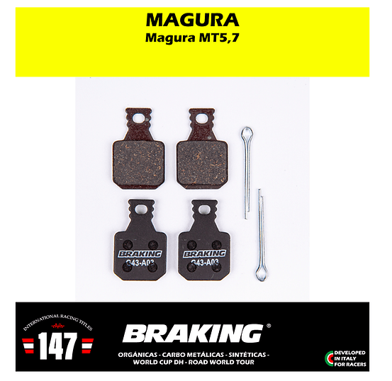 Pastillas de Freno Braking World Cup Magura MT5/MT72