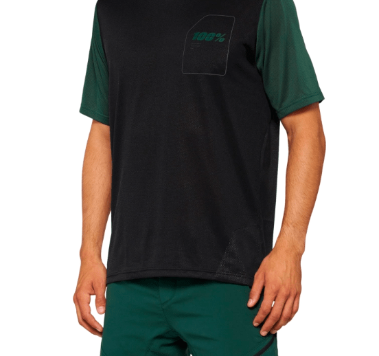 Jersey 100% Ridecamp M/C Black/Green1