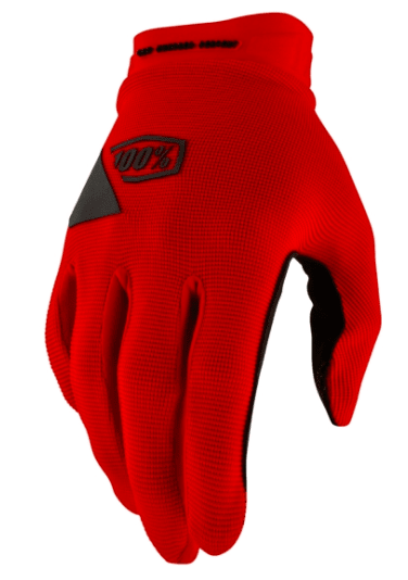 Guantes 100% Ridecamp Gel Red1