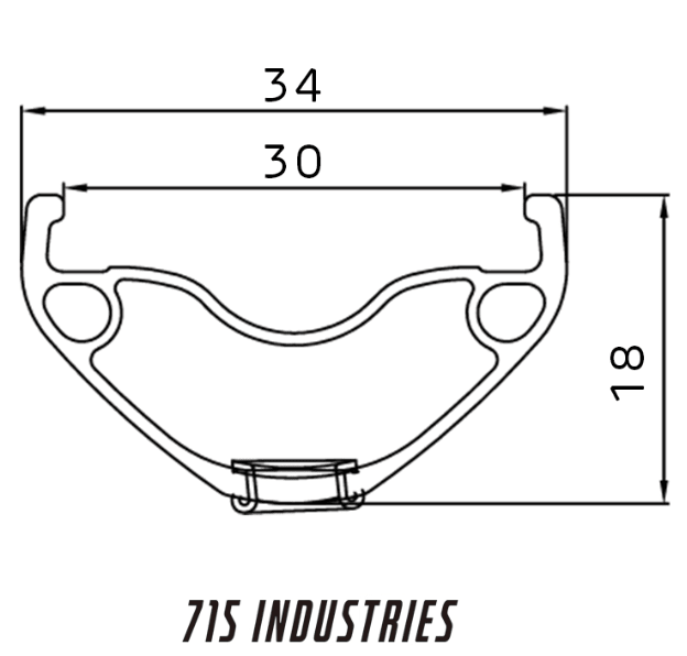 Llanta 715IND H30 27.5 28H Negro1
