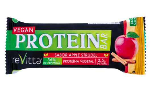 Barra Proteina REVITTA Vegan Manzana/Canela 45g1