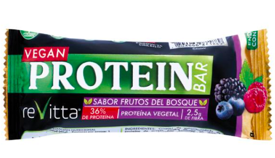 Barra Proteina REVITTA Vegan Frutos Rojos 45g1