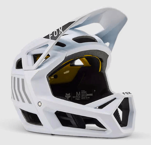 Casco Fox New Proframe Race CE White1