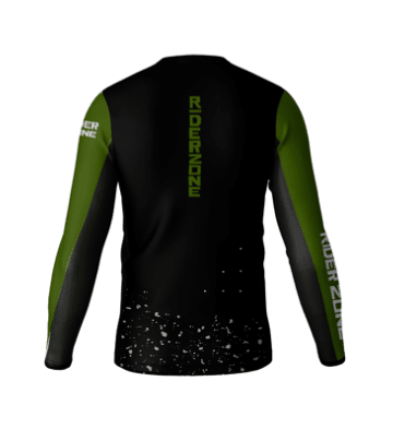 Jersey Riderzone T2 Manga Larga Negro/Verde2