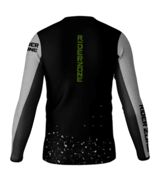Jersey Riderzone T3 Manga Larga Verde/Blanco2