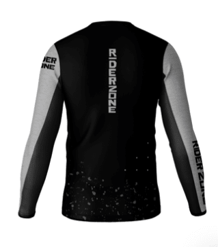 Jersey Riderzone T4 Manga Larga Negro/Blanco2