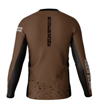 Jersey Riderzone T5 Manga Larga Negro/Cafe2