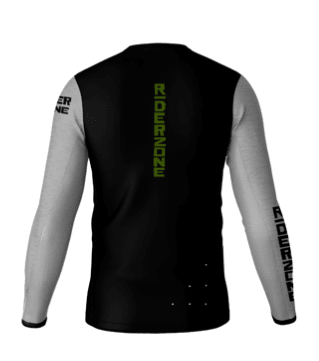 Jersey Riderzone T9 Manga Larga Negro/Blanco Light2