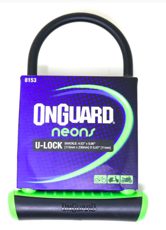 Candado ONGUARD llave U-lock NS  115x230mm verde1