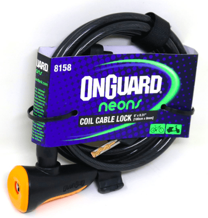 Cadena ONGUARD Llave Espiral NS Coil 180cmx8mm Naranjo1