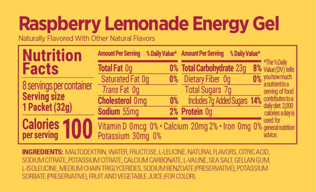 GU Energy Gel Raspberry Lemonade 32g2